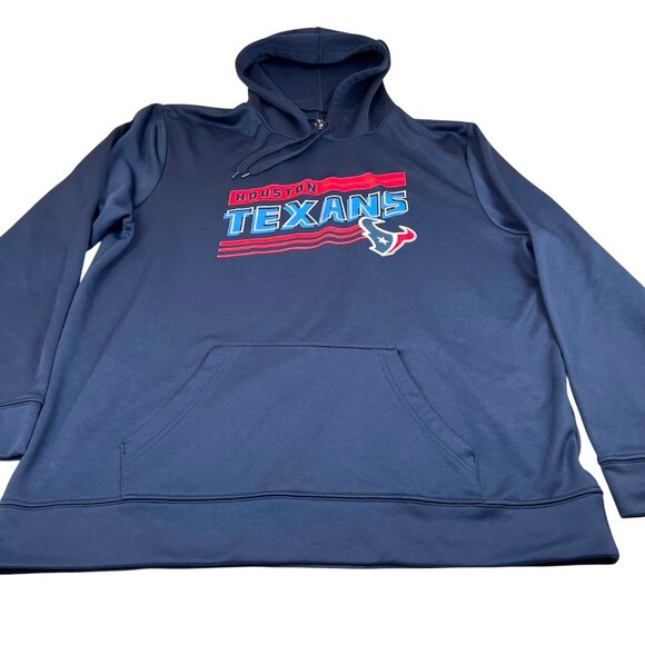 Houston Texans Hoodie Majestic Therma Base XL Navy Blue Polyester NFL Apparel - Picture 9 of 12